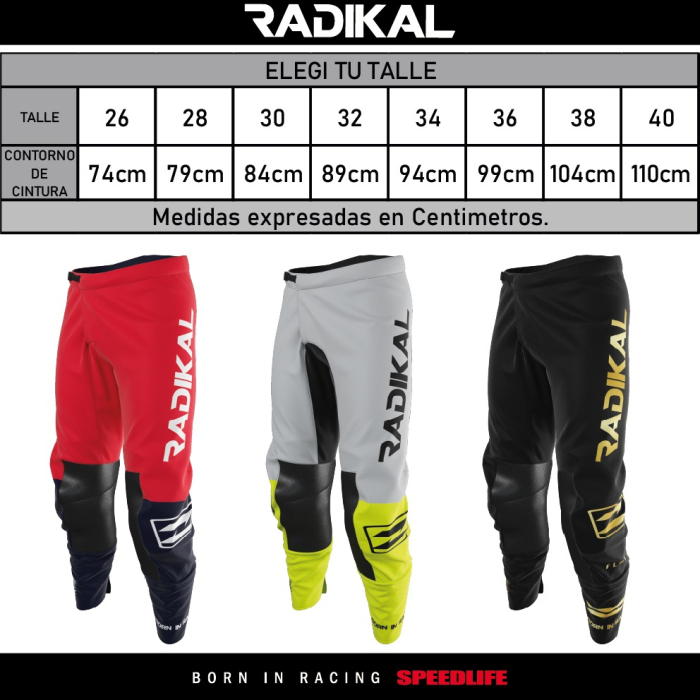 Pantalon Motocross Radikal Flux Gold - Imagen 4