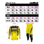 Conjunto Radikal Flux Yellow Factory - Motocross / Atv / Mx - Imagen 5