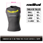 Primer Piel Termica Musculosa Gris Radikal Racing Mx Atv - Imagen 3