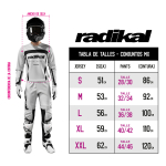 Conjunto Radikal Solid Grey - Motocross / Atv / Mx - Imagen 6