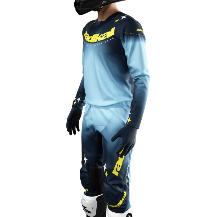Conjunto Radikal Aero Azul - Motocross / Atv / Mx - Imagen 2