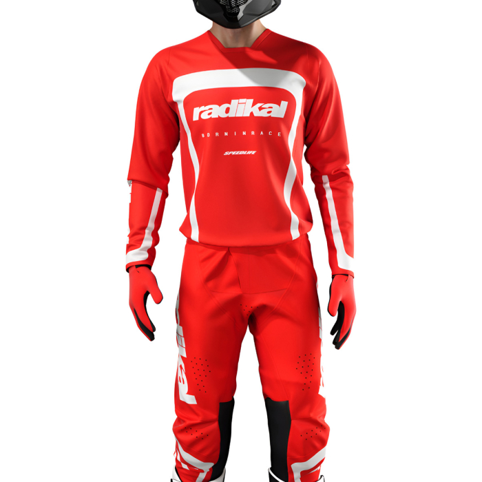Conjunto Radikal Solid Red - Motocross / Atv / Mx - Imagen 1
