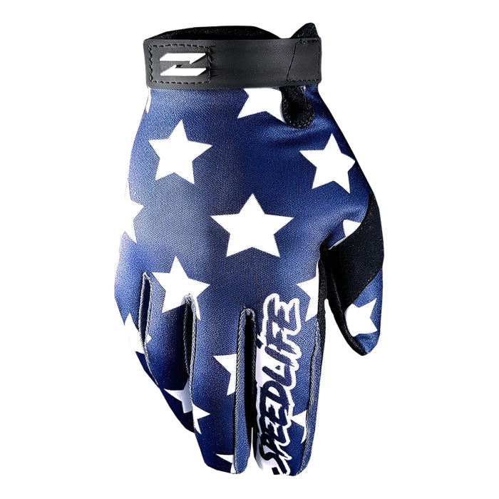 Guantes Mx Star Azul - Motocross/atv/mtb - Imagen 1