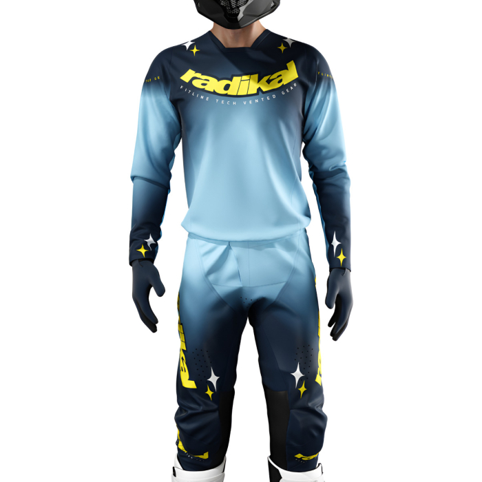 Conjunto Radikal Aero Azul - Motocross / Atv / Mx - Imagen 1