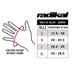 Guantes Mx Factory Fluo Radikal - Motocross/atv/mtb - Imagen 3
