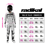 Conjunto Radikal Solid Grey - Motocross / Atv / Mx - Imagen 6