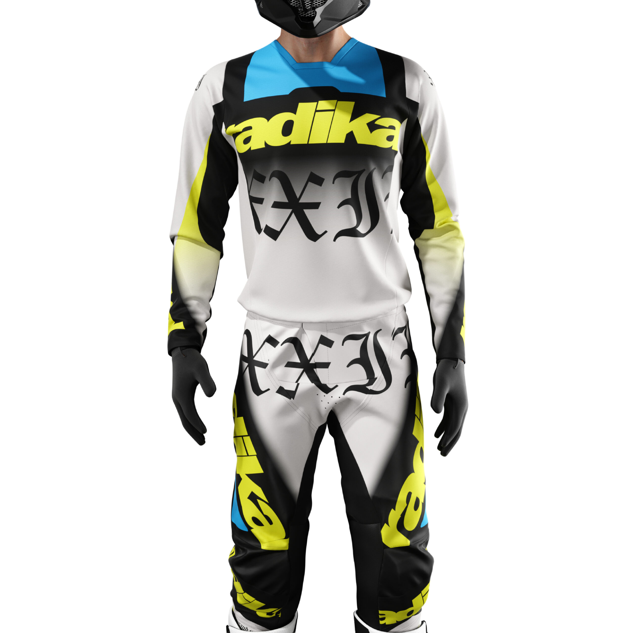 CENTURY GRIS_Mesa de trabajo 1 Conjunto Radikal Century Gris- Motocross / Atv / Mx - Imagen 1