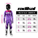 Conjunto Radikal Century Violeta - Motocross / Atv / Mx - Imagen 6