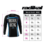 Jersey Skull Blue - Radikal - Motocross / Atv - Imagen 4