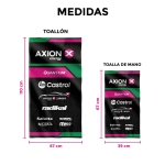 SET x3 TOALLAS NEGRAS CANAPINO - Imagen 3