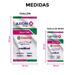 SET x3 TOALLAS BLANCAS CANAPINO - Imagen 3
