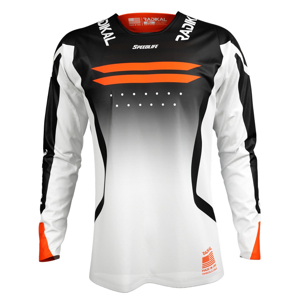 Naranja Frente Jersey Mx Flux Orange Factory - Radikal - Motocross / Atv - Imagen 1